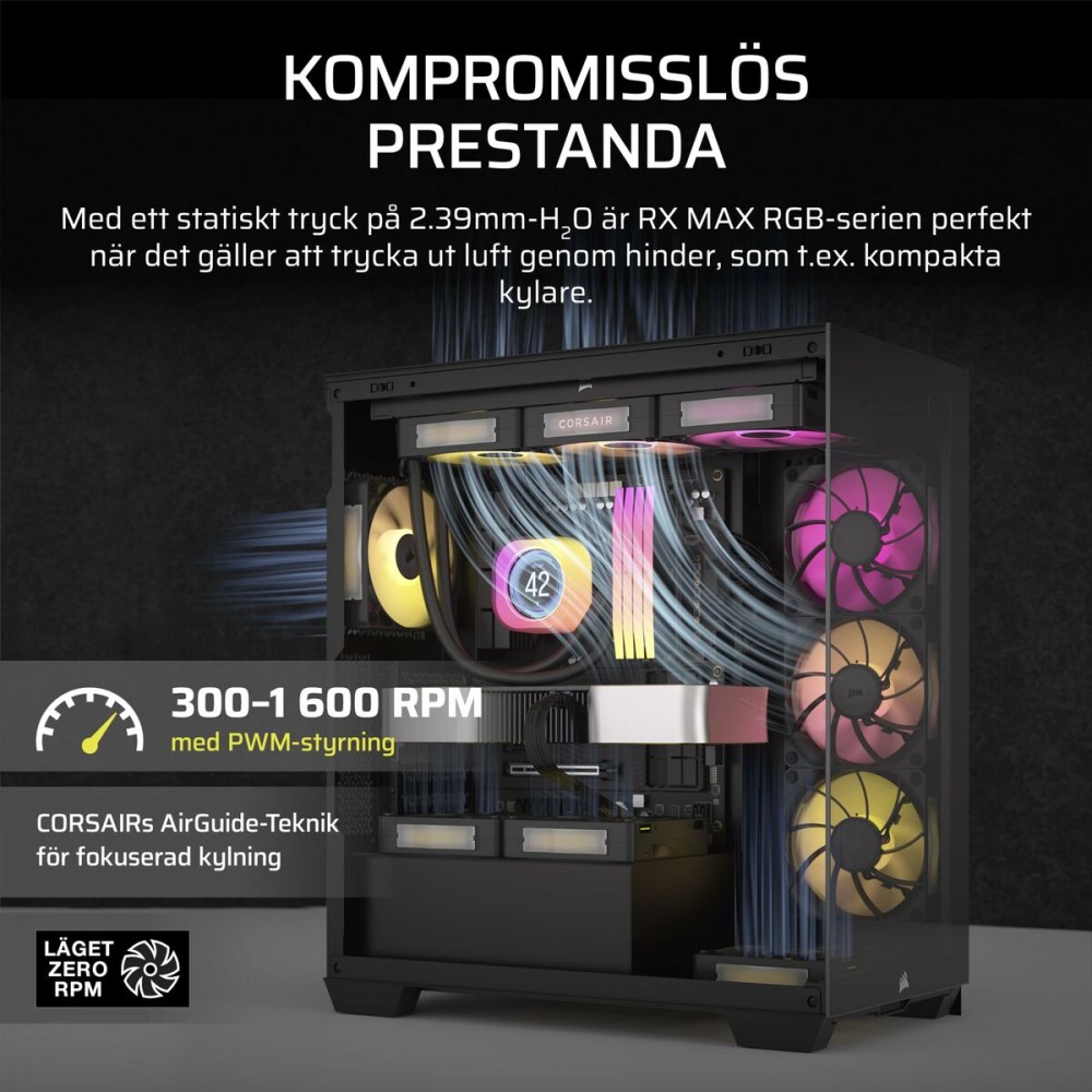 Ventillateur de cabine Corsair CO-9051036-WW iCUE LINK RX140 RGB Max