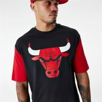 Herren Kurzarm-T-Shirt New Era NBA Colour Insert Chicago Bulls Schwarz