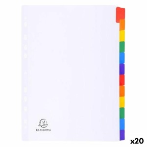 Séparateurs Exacompta Blanc A4 (20 Unités)