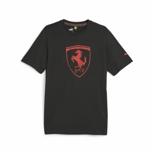 Men’s Short Sleeve T-Shirt Puma Ferrari Race Tonal B Black