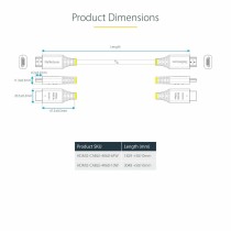 USB-Kabel Startech HDMI2-CABLE-4K60-10W Weiß 3 m
