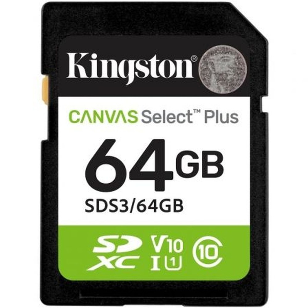 Micro SD Memory Card with Adaptor Kingston SDS3/64GB 64 GB