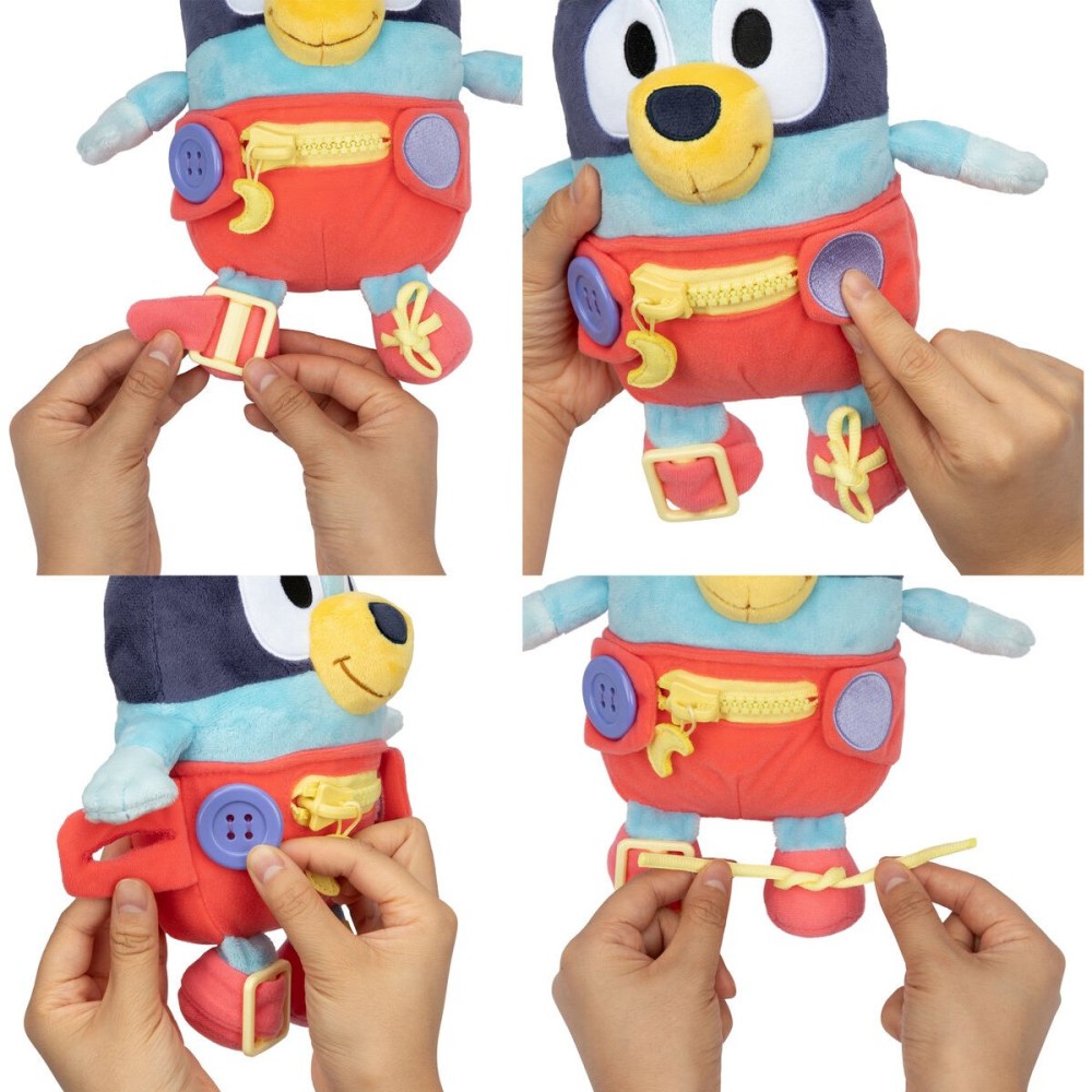 Jouet Peluche Bluey Bleu rouge Plastique