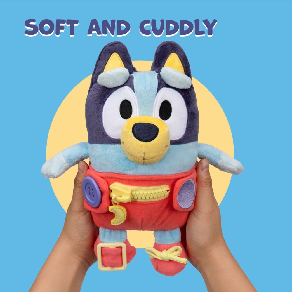 Jouet Peluche Bluey Bleu rouge Plastique