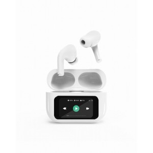 Headphones GEMBIRD TWS-LCD-ANC-01-W White