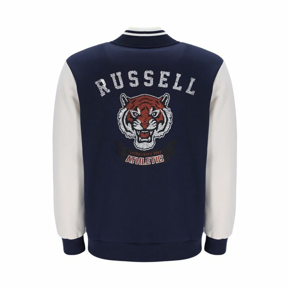 Veste de Sport pour Homme Russell Athletic Bomber Ty Blue marine