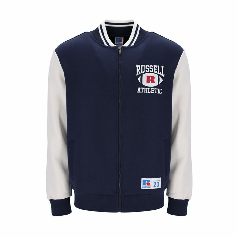 Veste de Sport pour Homme Russell Athletic Bomber Ty Blue marine