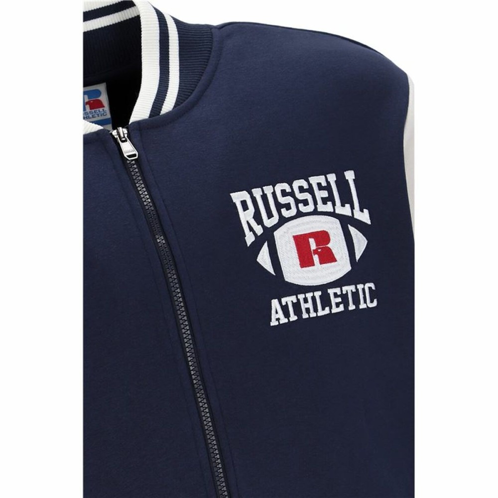 Veste de Sport pour Homme Russell Athletic Bomber Ty Blue marine