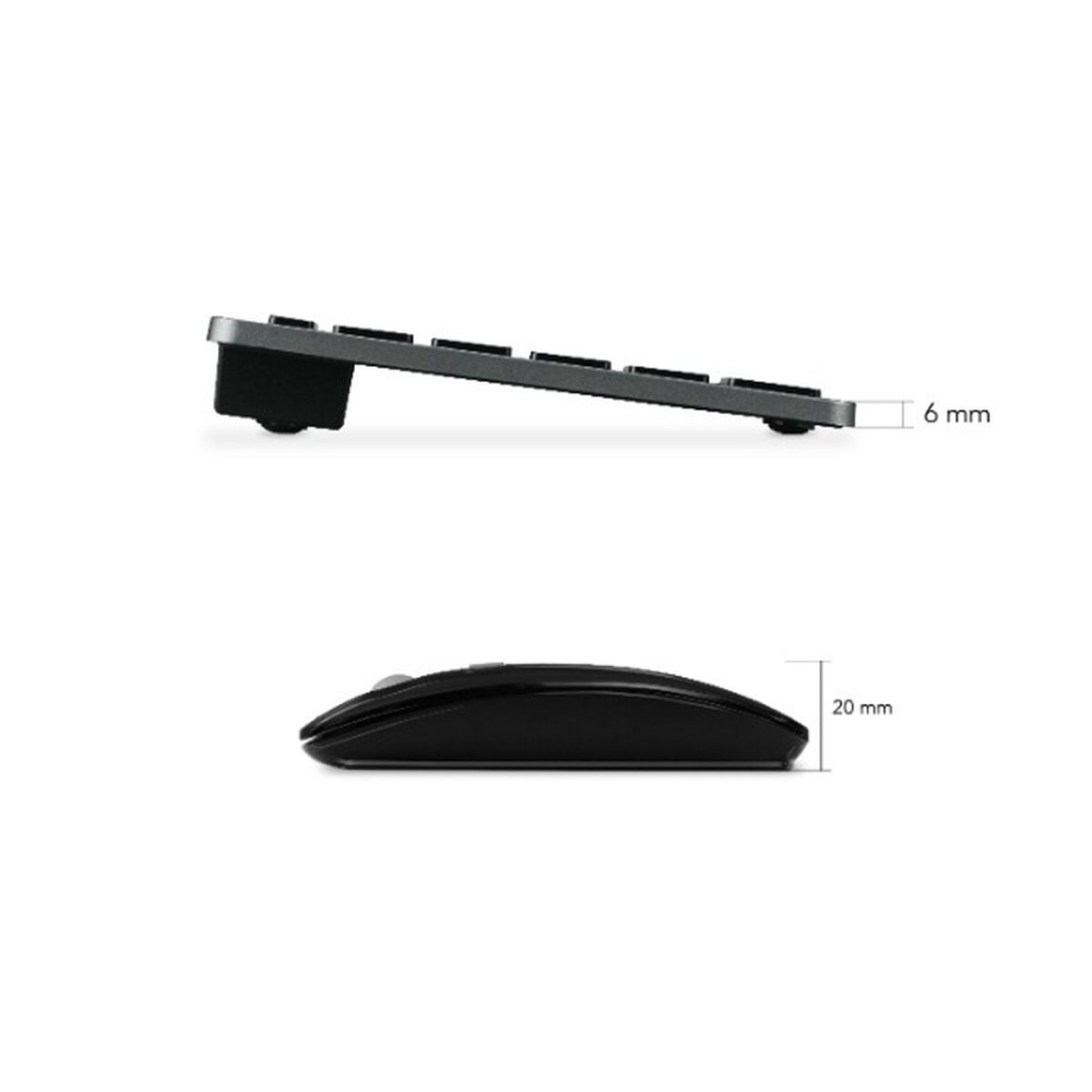 Keyboard Subblim SUBKBC-OCO020 Grey (2 Units)