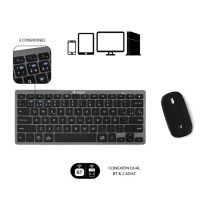 Keyboard Subblim SUBKBC-OCO020 Grey (2 Units)