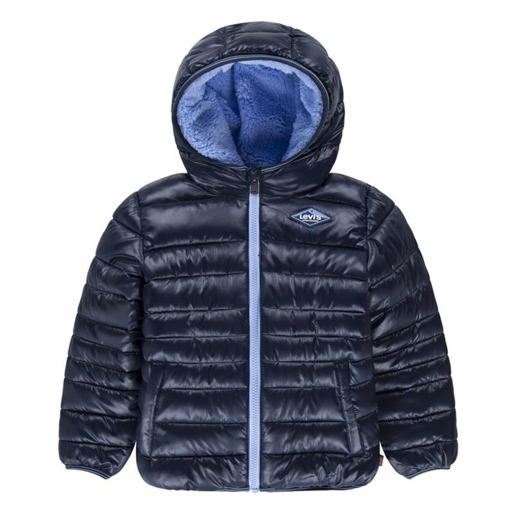 Sportjacke für Kinder Levi's Sherpa Lined Mdwt Puffer J Dress Dunkelblau