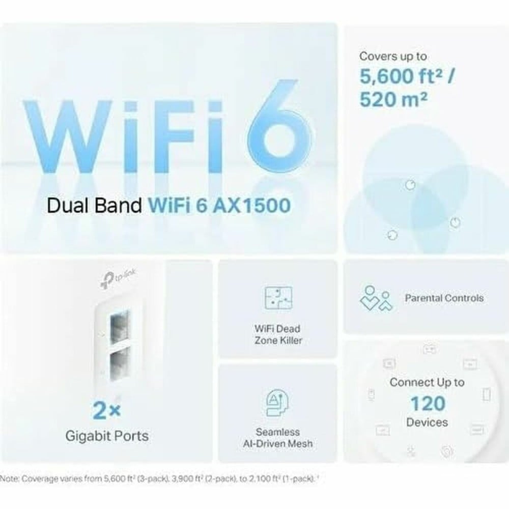 Wi-Fi Repeater + Router + Access Point TP-Link DECO X10(3-PACK)