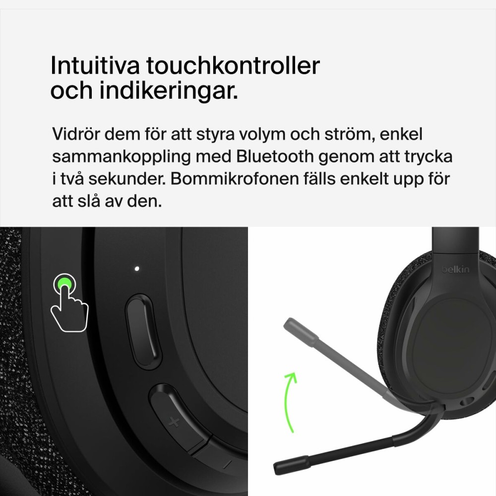 Bluetooth Kopfhörer mit Mikrofon Belkin AUD005BTBLK
