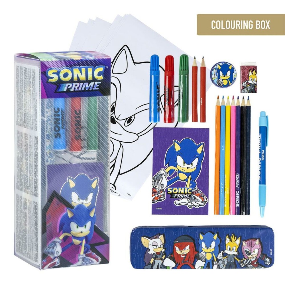 Stationery Set Sonic Blue 24 Pieces