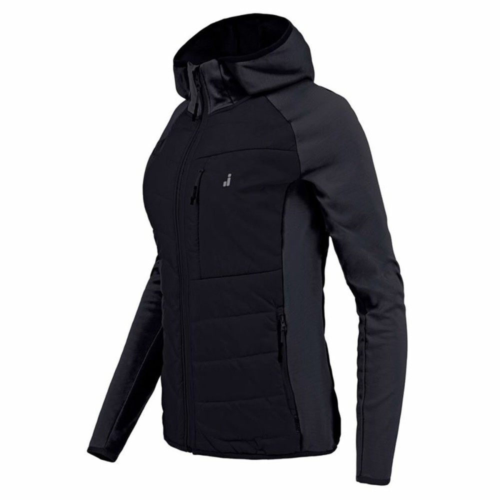 Sportjacke für Frauen Joluvi Hybrid 2.0 Schwarz