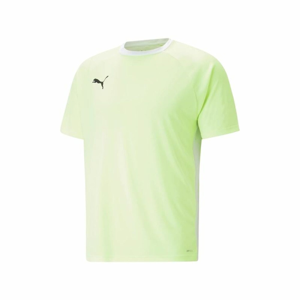 Herren Kurzarm-T-Shirt TEAM LIGA  Puma 931832 01 Paddel Gelb