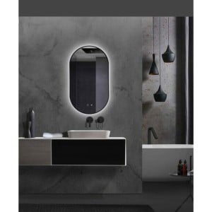 Miroir de salle de bains avec lumière LED Ledimex TOKY022-90OC 90 x 50 cm