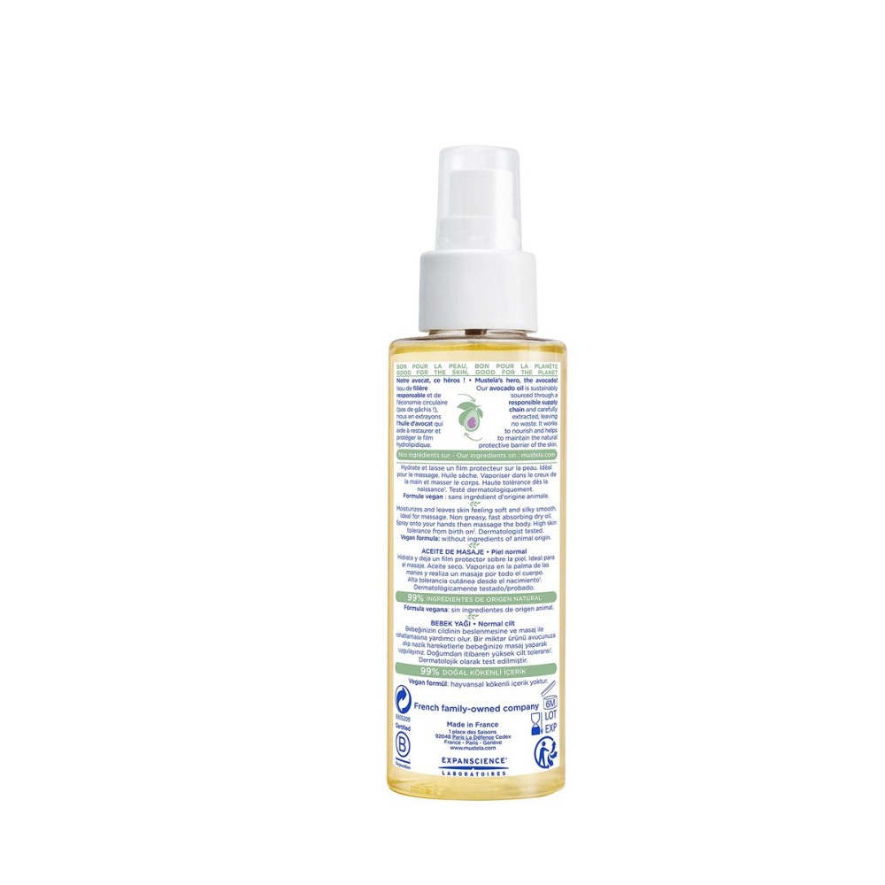 Huile Corporelle pour Bébé Mustela Niño 100 ml