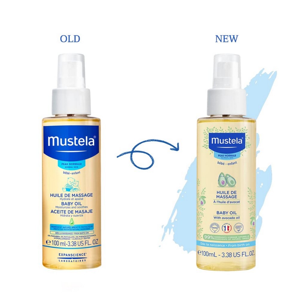 Huile Corporelle pour Bébé Mustela Niño 100 ml