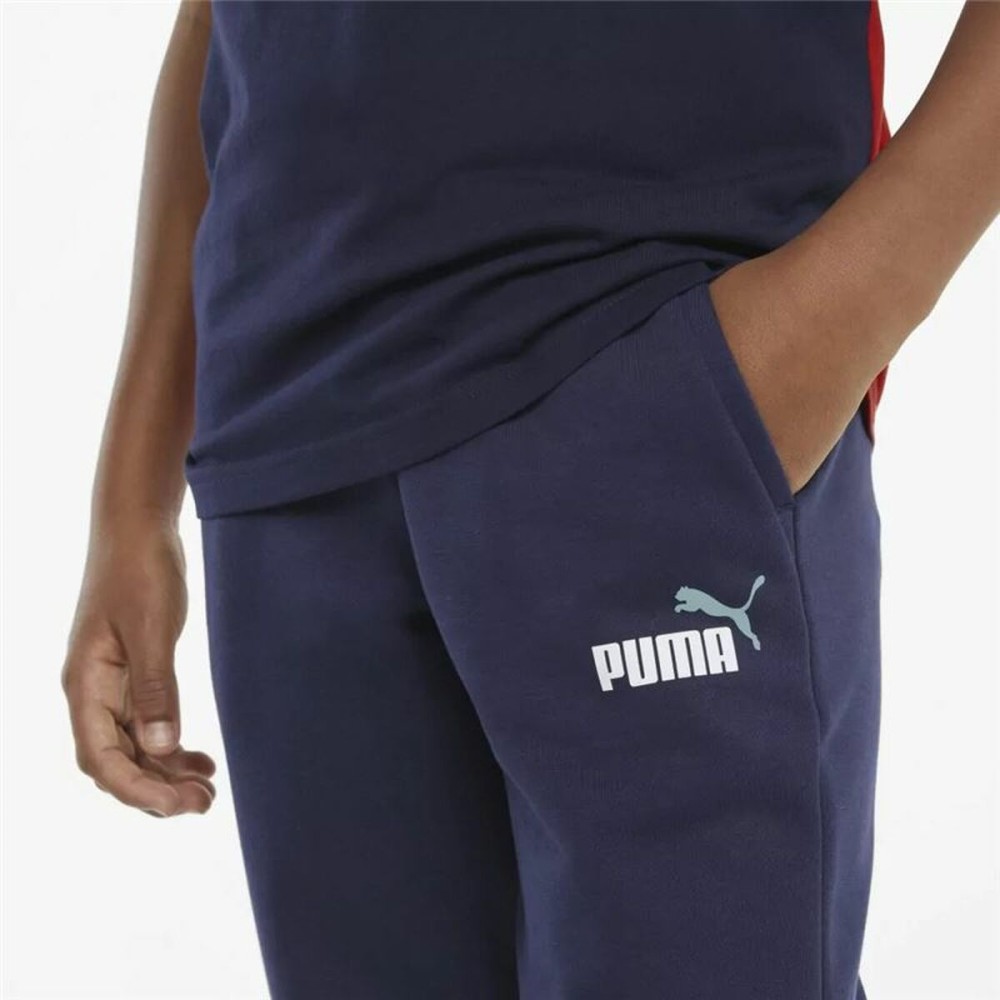 Children's Tracksuit Bottoms Puma  Ess+ 2 Col  Blue