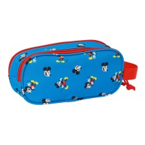 Trousse Fourre-Tout Double Mickey Mouse Clubhouse Bleu 21 x 8 x 6 cm 3D