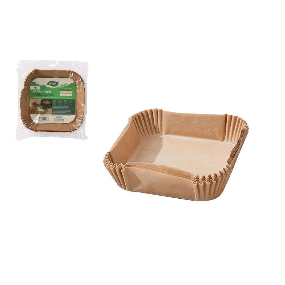 Papier für Heißluftfritteuse Algon 24 cm Fritteuse ohne Öl (24 Stück)