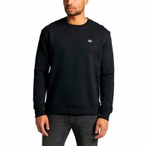 Men’s Sweatshirt without Hood Lee Plain Crew Black