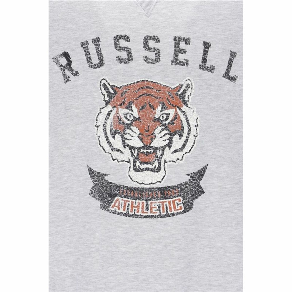 Men’s Sweatshirt without Hood Russell Athletic Honus Light grey