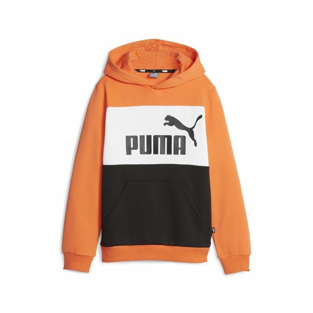 Children’s Sweatshirt Puma Ess Block Fl Orange