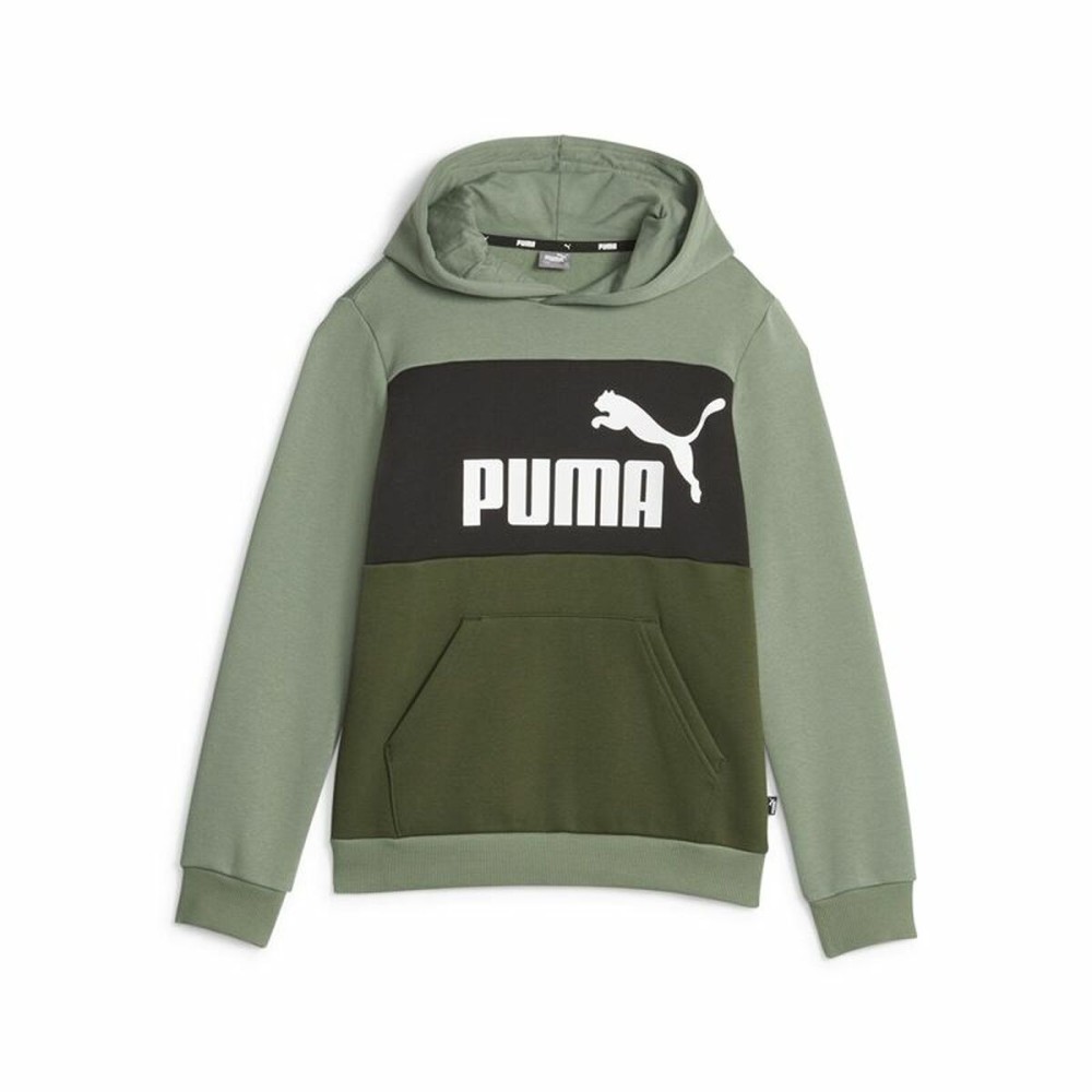 Sweat-shirt Enfant Puma Ess Block Fl Vert