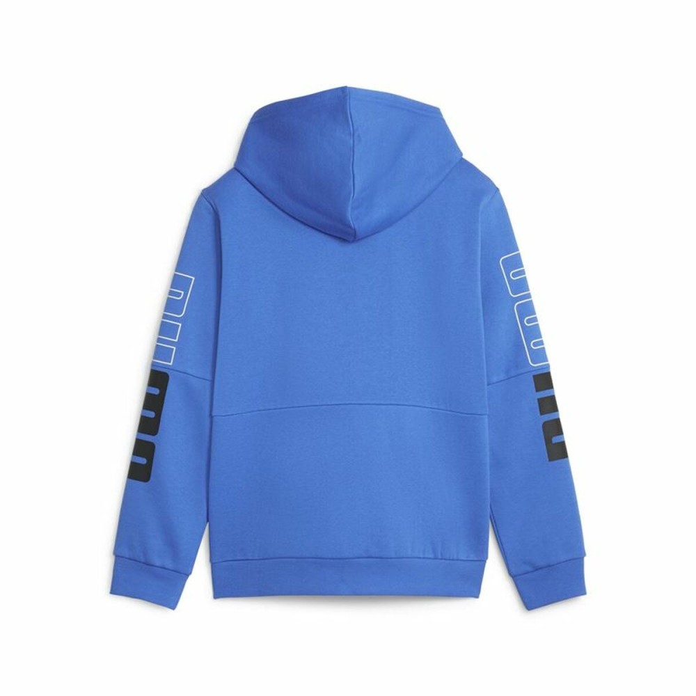 Kinder-Sweatshirt Puma Power Colorblock Blau