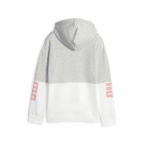 Kinder-Sweatshirt Puma Power Colorblock Grau