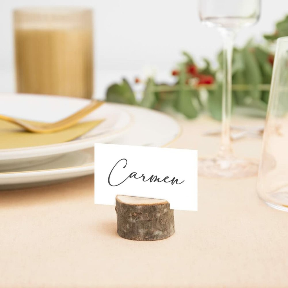 Organisateur de cartes Oh Yeah! Marron Bois 4 cm 6 Pièces