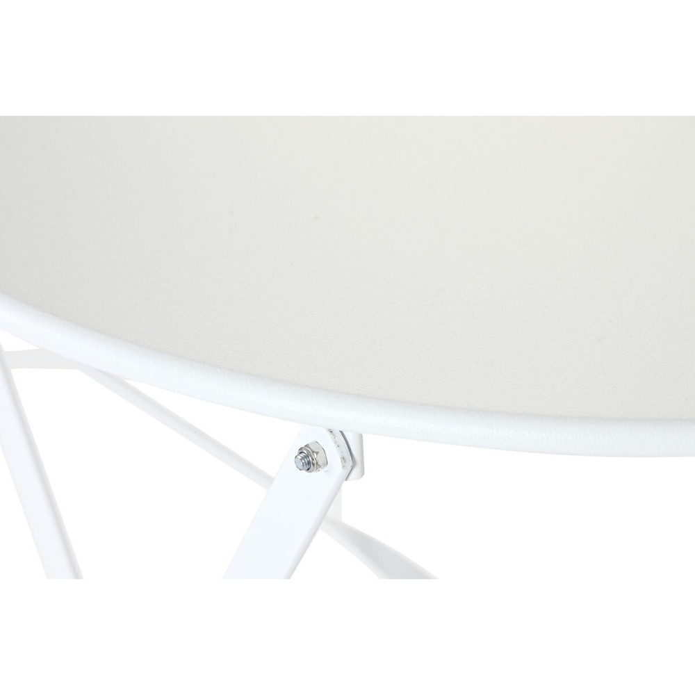 Ensemble Table + 2 Chaises Home ESPRIT Blanc 60 x 60 x 71 cm