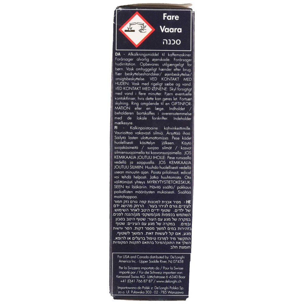 Wasserenthärter DeLonghi EcoDecalk 2x100ml 2 x 100 ml Entkalker für Kaffeemaschinen