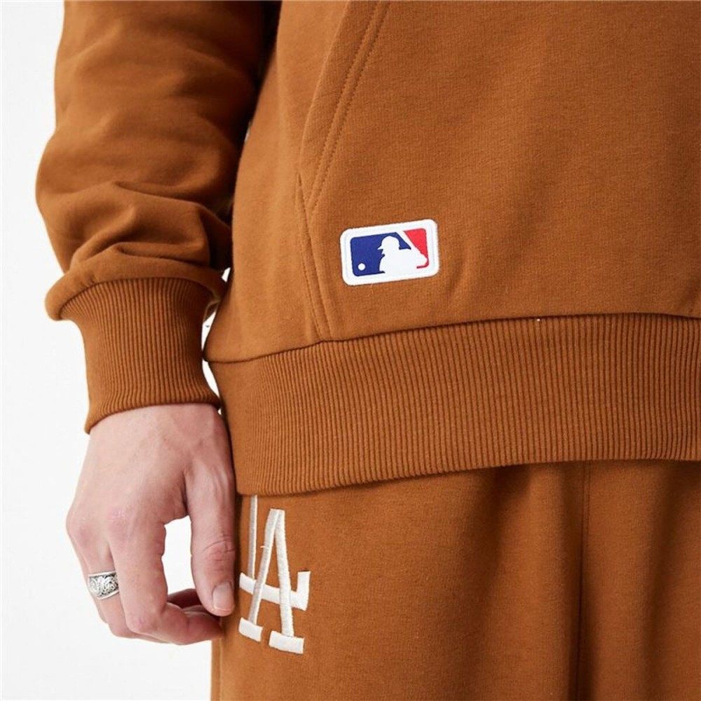 Sweat à capuche unisex New Era League Essentials LA Dodgers Ocre