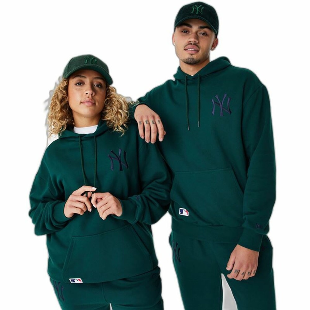 Sweat à capuche unisex New Era League Essentials New York Yankees Vert foncé