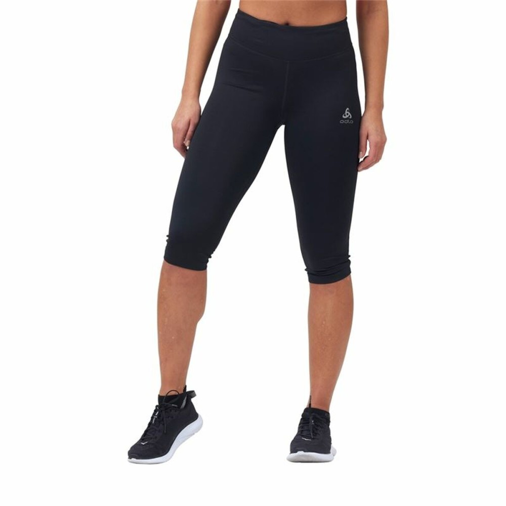 Women's Cropped Sports Pants Odlo 3/4 Essential Black