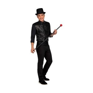 Déguisement pour Adultes My Other Me Showman Noir Gilet M/L
