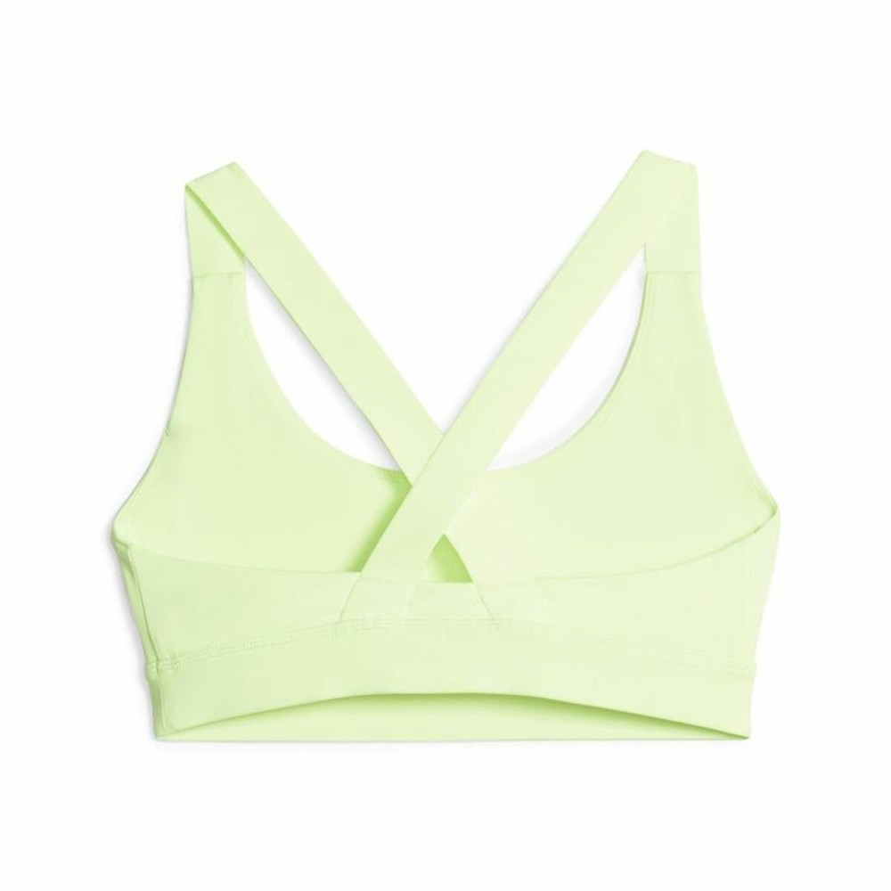 Soutien-gorge de Sport Puma Mid Impact fit Vert citron Jaune