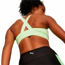 Soutien-gorge de Sport Puma Mid Impact fit Vert citron Jaune