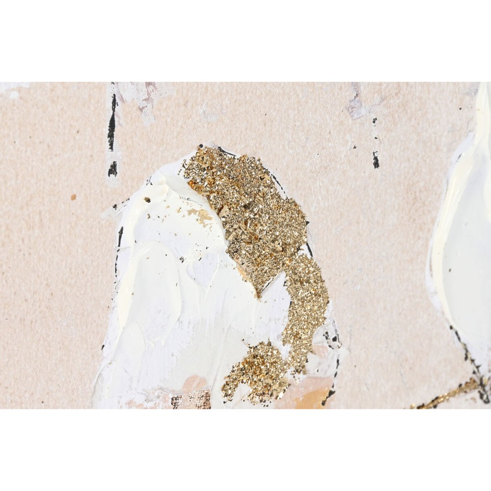 Leinwand Home ESPRIT Weiß Beige Grau Gold Vögel Skandinavisch 103 x 4,5 x 143 cm (2 Stück)