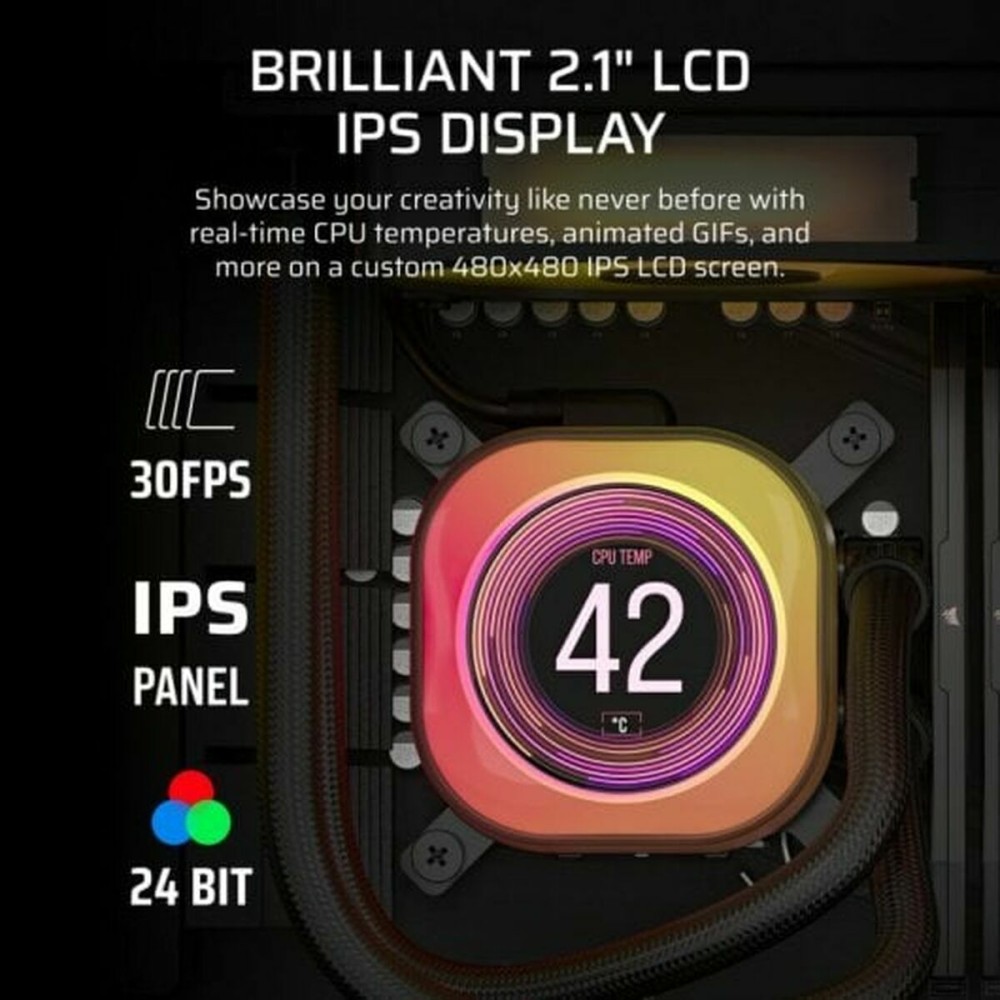 Kit de refroidissement liquide Corsair iCUE LINK TITAN 360 RX LCD