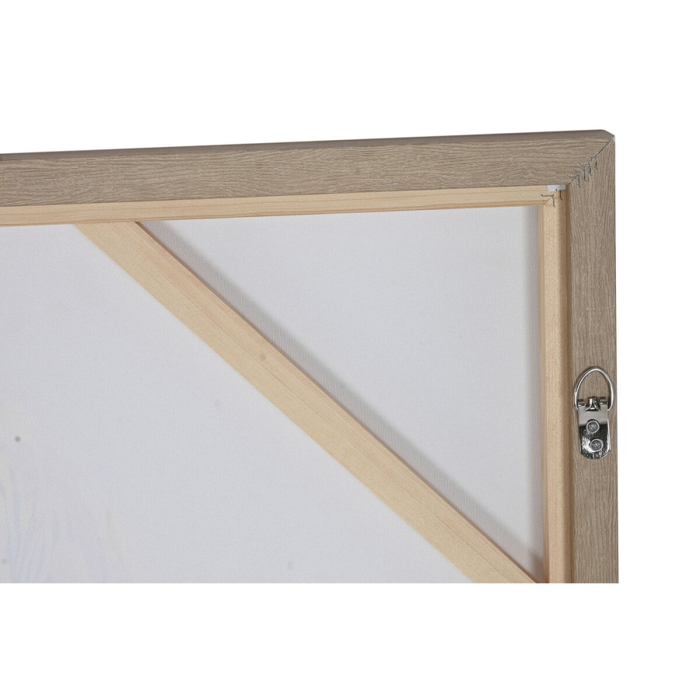 Leinwand Home ESPRIT grün Rosa Blomster Shabby Chic 75 x 4 x 100 cm (2 Stück)