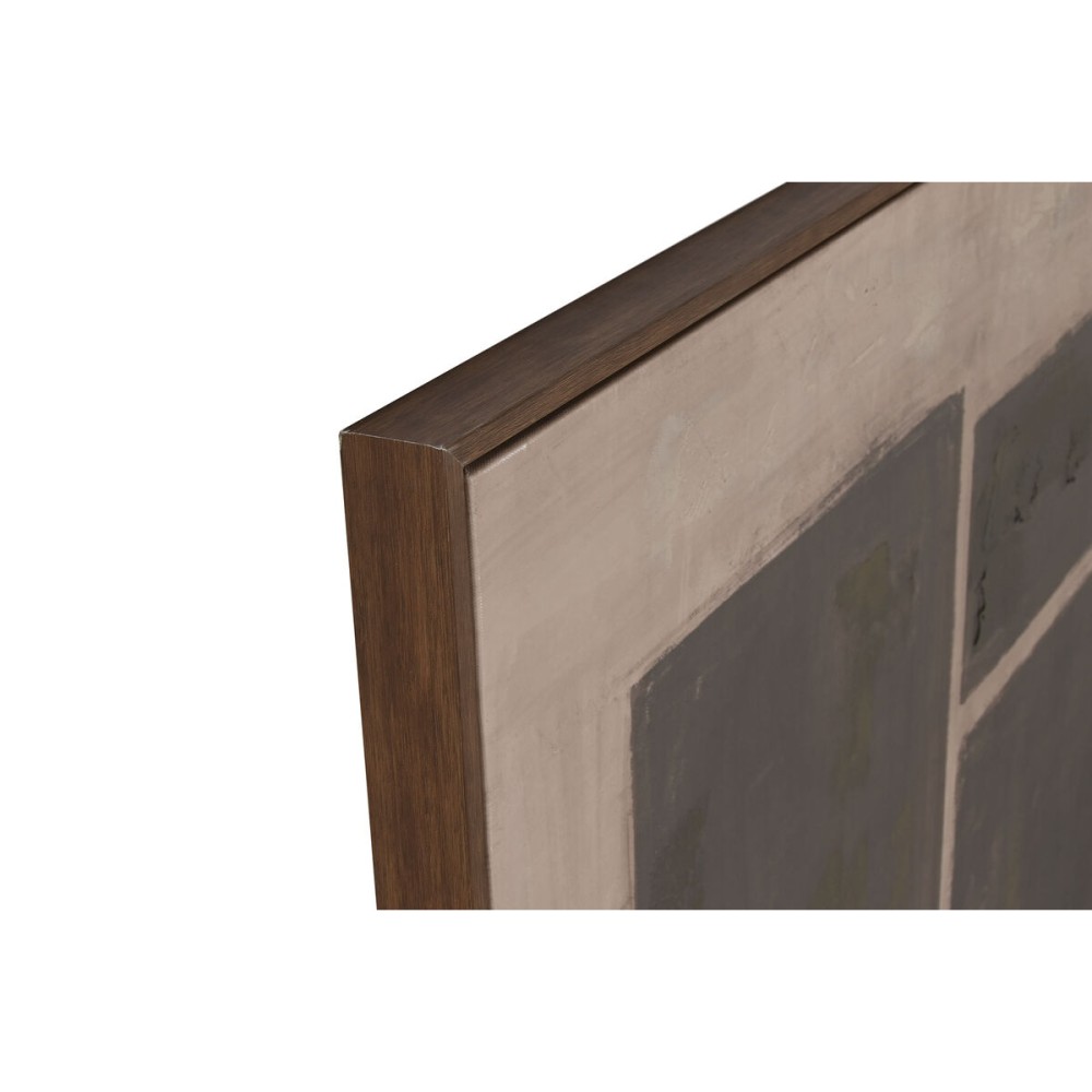 Toile Home ESPRIT Brun foncé Marron Clair Abstrait Moderne 100 x 4 x 140 cm (2 Unités)