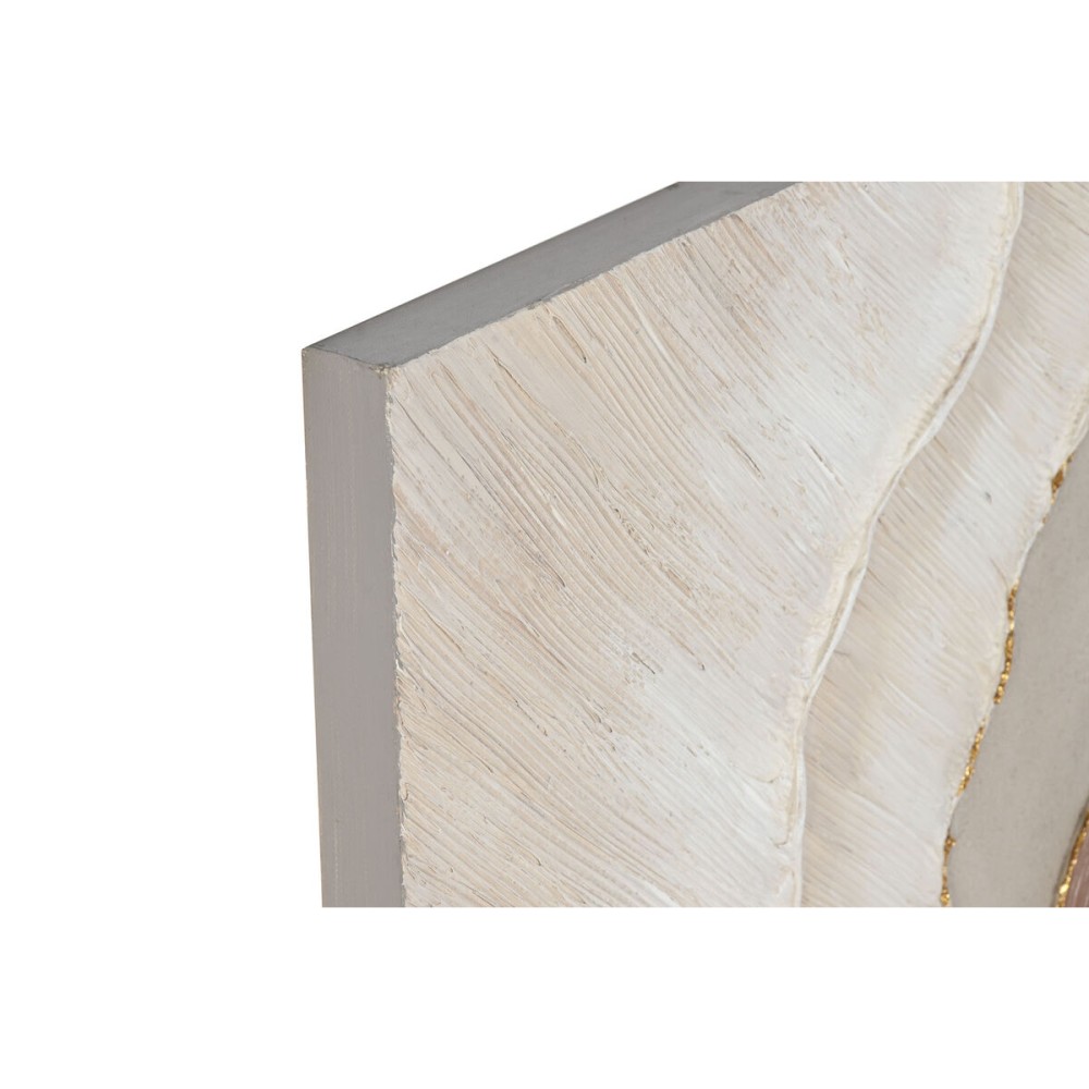 Toile Home ESPRIT Blanc Marron Abstrait Scandinave 50 x 3 x 100 cm (2 Unités)
