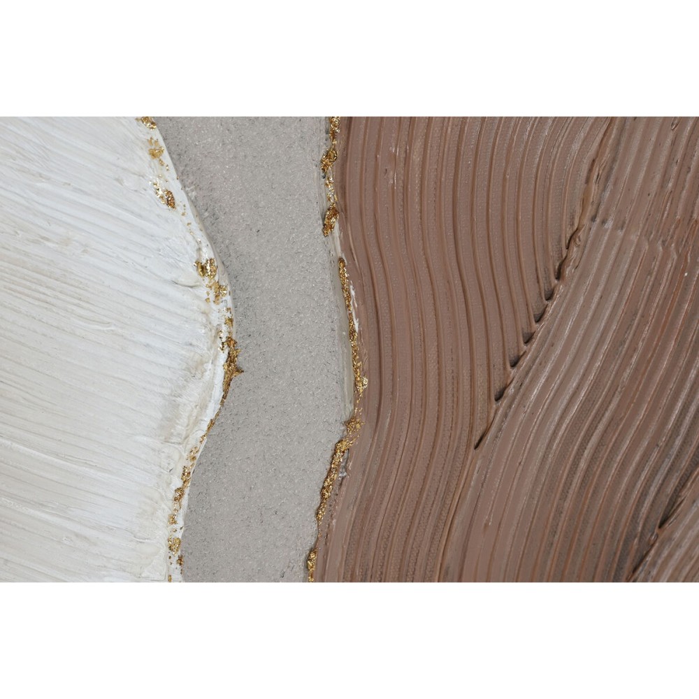 Toile Home ESPRIT Blanc Marron Abstrait Scandinave 50 x 3 x 100 cm (2 Unités)