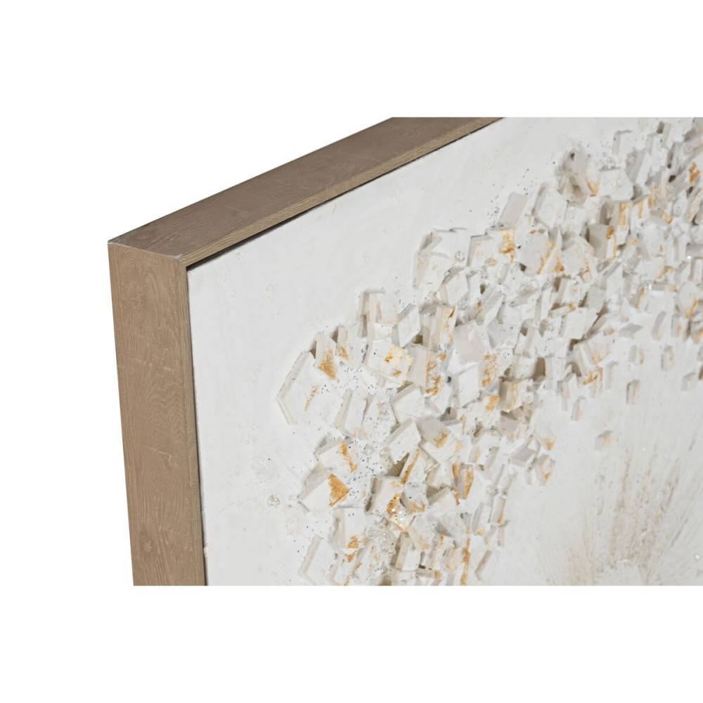 Toile Home ESPRIT Blanc Cercles 102 x 4,5 x 102 cm (2 Unités)