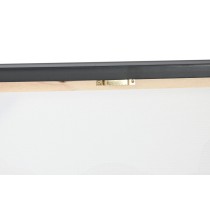 Canvas Home ESPRIT White Black Dog Loft Lacquered 62 X 3 X 62 CM (4 Units)