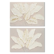 Toile Home ESPRIT Blanc Beige Volets Cottage 90 x 3 x 60 cm (2 Unités)